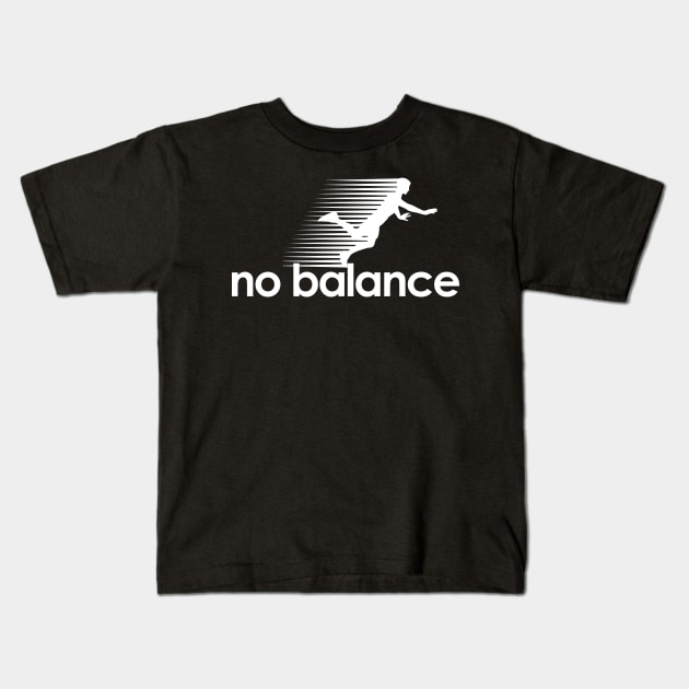 No Balance white logo Kids T-Shirt by theshirts
